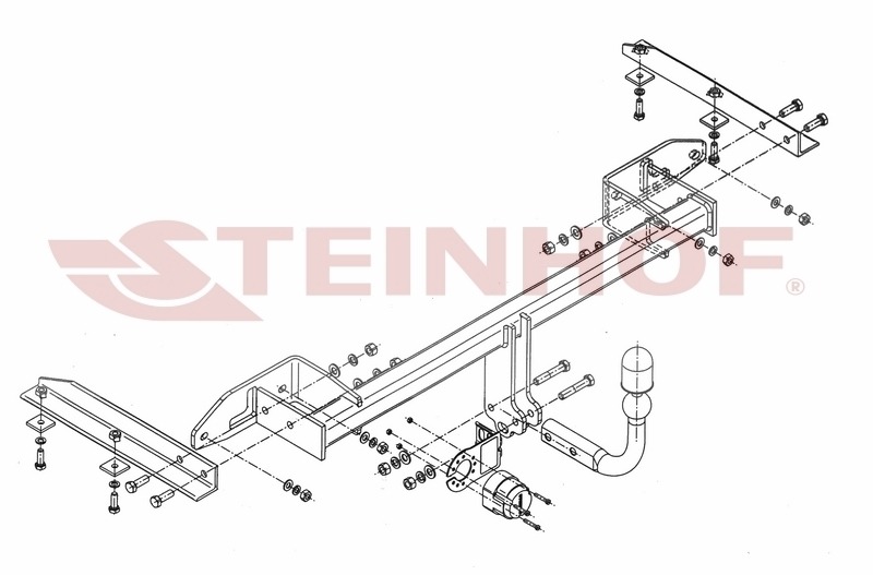 Фаркоп Steinhof для Opel Zafira Tourer (Mk.III кроме CNG /  кроме Flex-Fix ) 2012-2019 Шар А