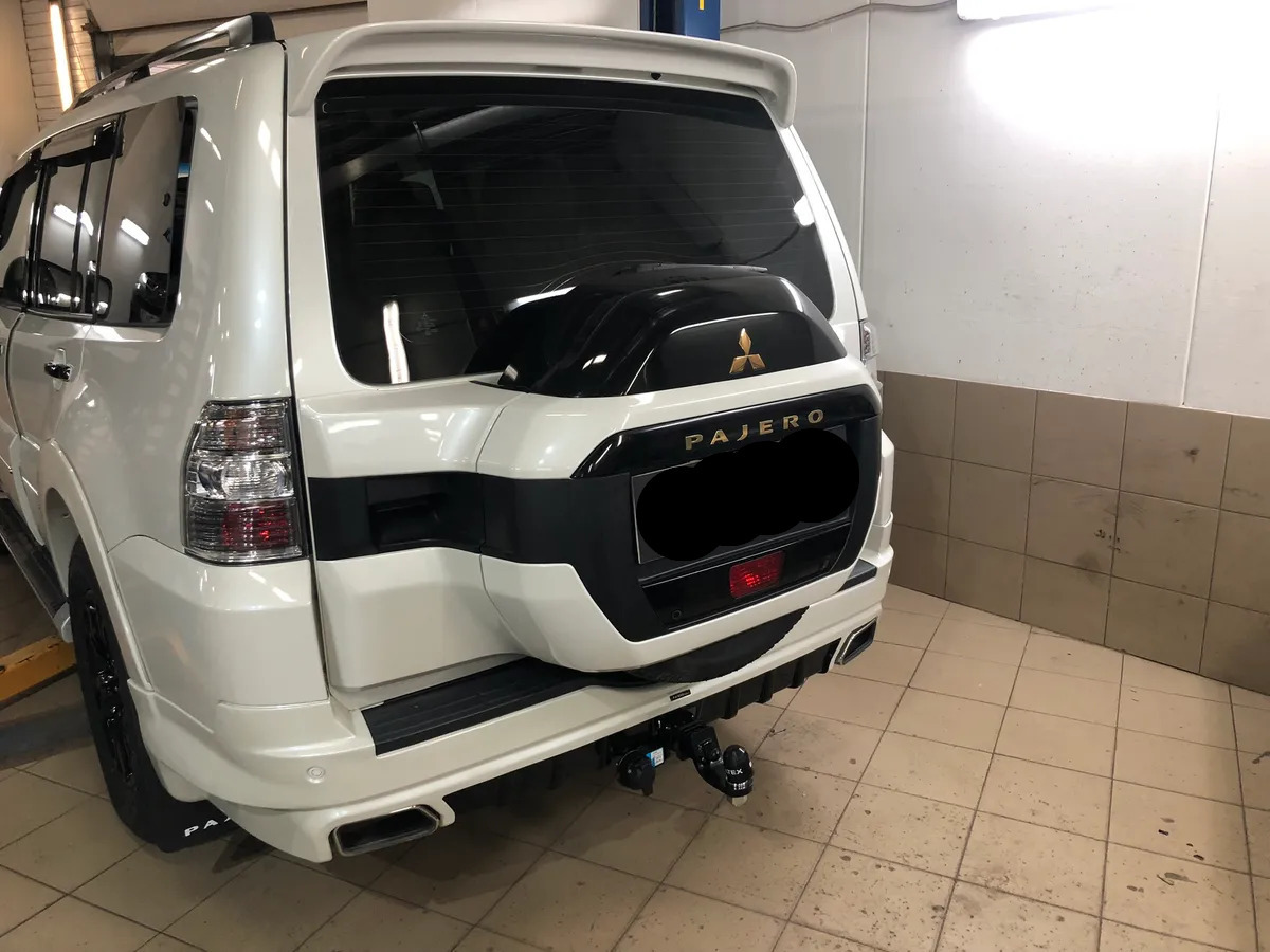 Быстросъёмный фаркоп TowRus для Mitsubishi Pajero (Mk.IV)  2007-2020 Шар Е с антистуком фото 6