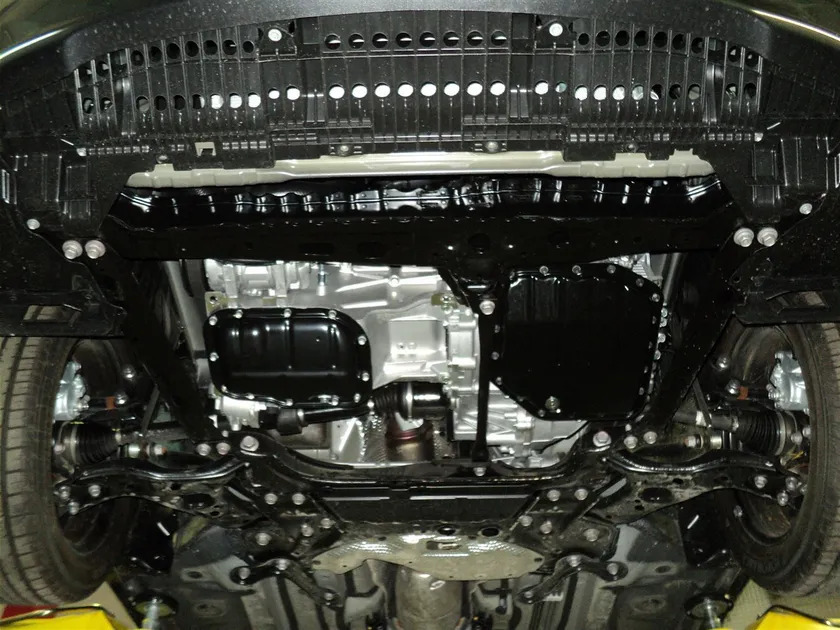 Защита композитная АВС-Дизайн для картера и КПП Toyota Auris I 2008-2012 фото 2