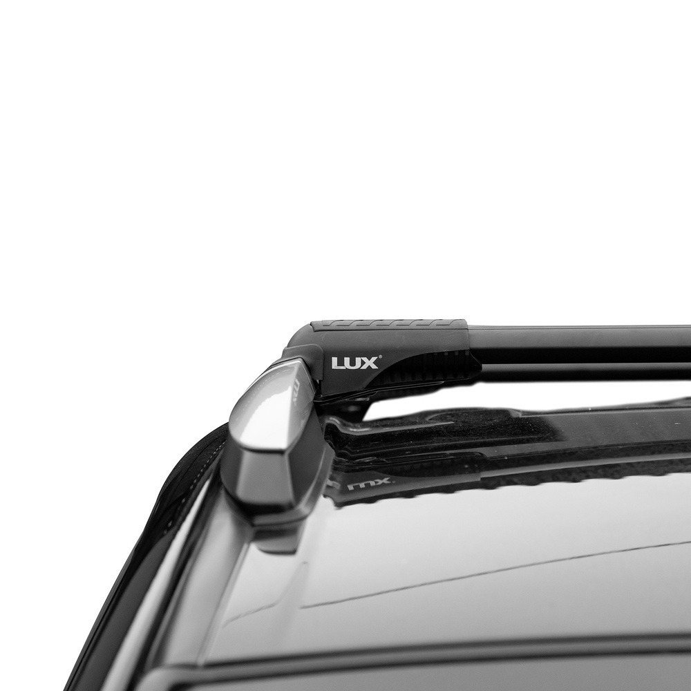 Багажник модельный на рейлинги Lux Хантер для Renault Duster 2021-н.в. черный фото 11