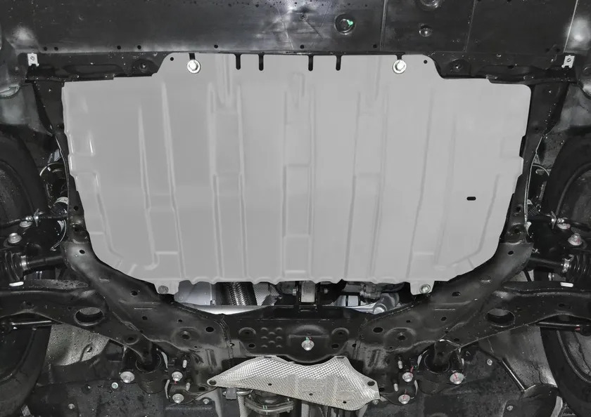 Защита алюминиевая Rival для картера и КПП Mazda 3 III BM 2013-2018 фото 2