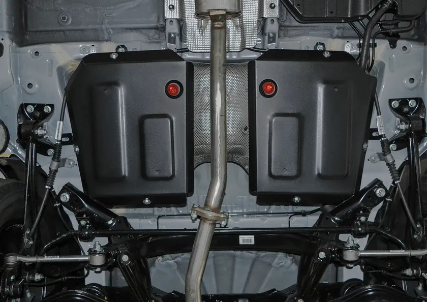 Защита АвтоБРОНЯ для топливного бака Geely Emgrand X7 I рестайлинг 2018-2022 фото 2