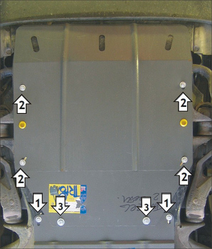 Защита Мотодор для КПП Volkswagen Touareg 2003-2010