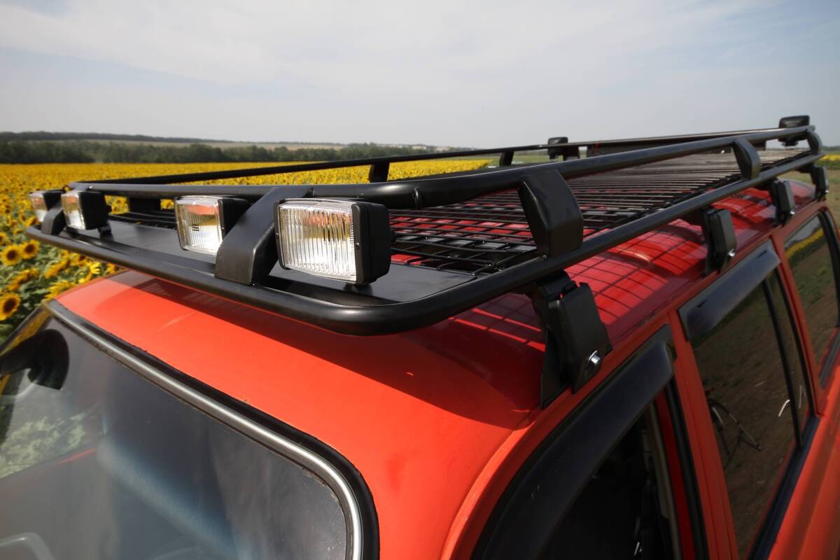 Багажник экспедиционный ED для Toyota Land Cruiser и Nissan Patrol с сеткой фото 3