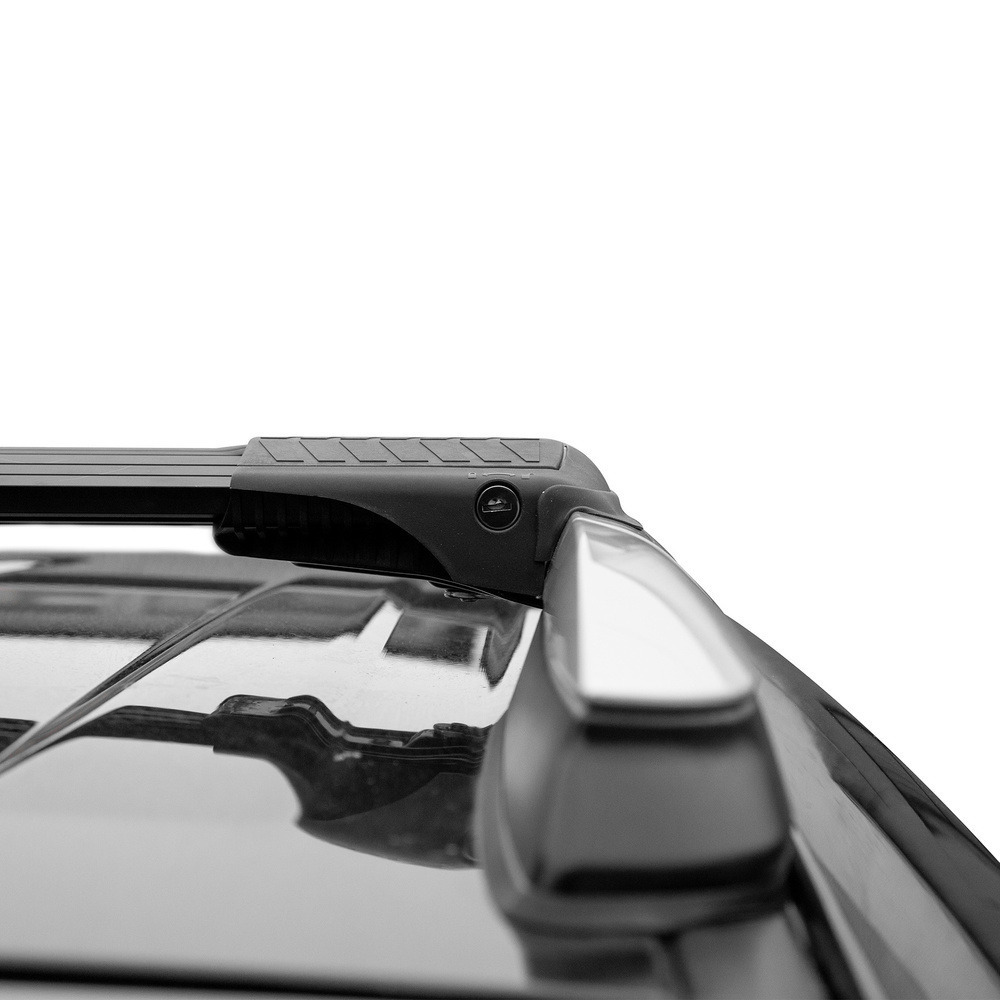 Багажник модельный на рейлинги Lux Хантер для Renault Duster 2015-2020 черный фото 9