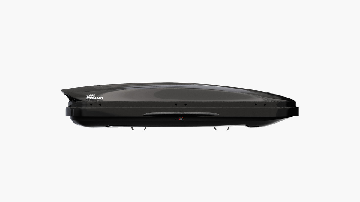 Бокс на крышу CARL STEELMAN Sport 330 черный карбон фото 2