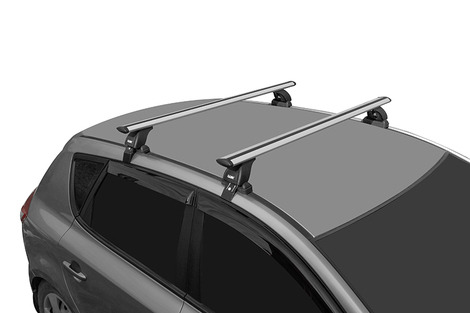 Багажник модельный на гладкую крышу LUX БК1 крыловидные дуги фото 7