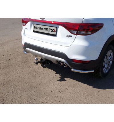 Быстросъёмный оцинкованный  фаркоп ТСС для Kia Rio X-Line (Mk.I) 2017-2020 / Kia Rio X (Mk.I) 2020-2022 /  Solaris KRX 2024- Шар Е фото 2
