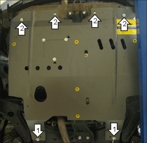 Защита Мотодор для картера, КПП Chery Сross Eastar В14 2006-2022