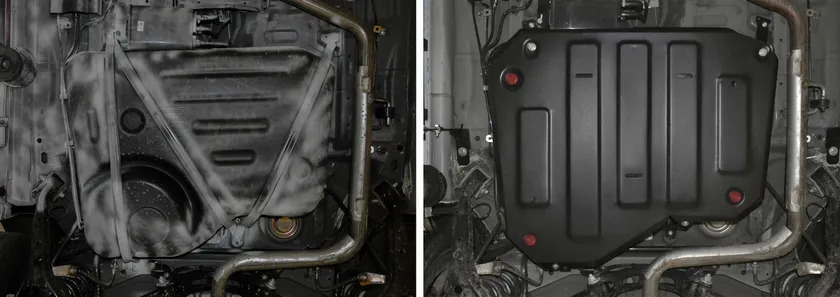 Защита АвтоБРОНЯ для топливного бака Chery Tiggo 3 FWD 2014-2020 фото 3