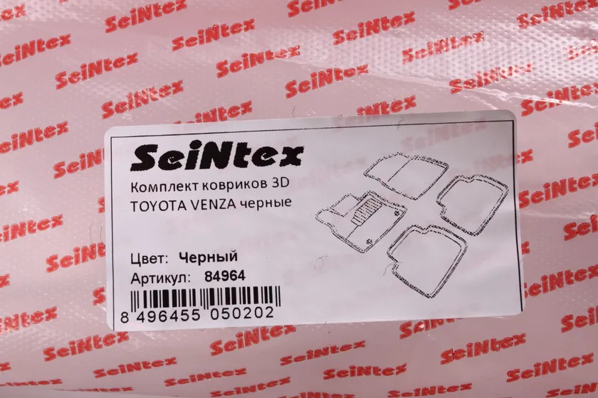 Коврики Seintex 3D ворсовые для салона Toyota Venza 2008-2012 фото 2