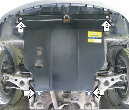 Защита Мотодор для картера, КПП Toyota Avensis 1998-2002