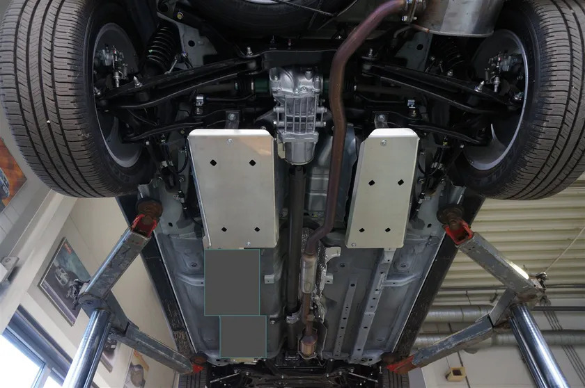 Защита алюминиевая АВС-Дизайн для бензобаков Mitsubishi Outlander III 2013-2022 фото 5