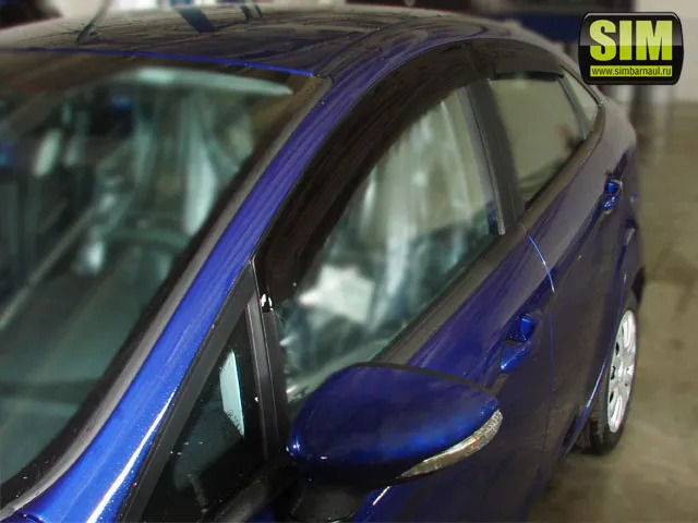 Дефлекторы SIM для окон Ford Fiesta VI рестайлинг седан 2015-2019