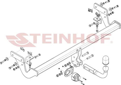 Фаркоп Steinhof для Lexus RX (Mk.II) 300 / 350 / 400h 2003-2009 Шар А