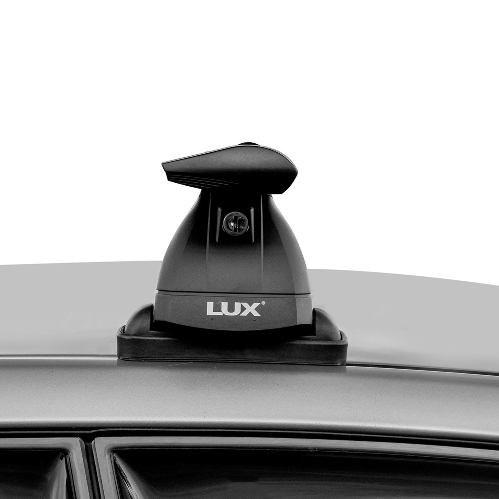 Багажник модельный в штатные места LUX БК3 крыловидные дуги черные фото 5