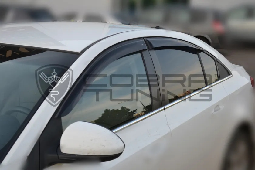 Дефлекторы Cobra Tuning для окон Chevrolet Cruze седан 2009-2015 фото 2