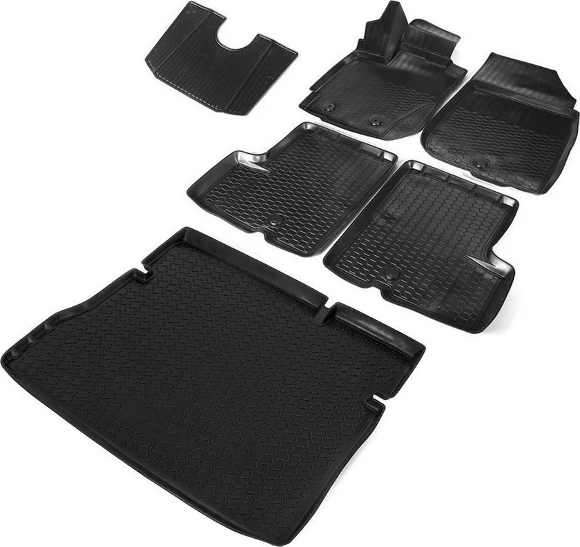 Комплект ковриков Rival для салона и багажника Renault Duster I рестайлинг (FWD) 2015-2020