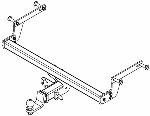 Быстросъёмный фаркоп AvtoS для Renault Duster (Mk.I/Mk.II) 2010-2021 Шар Е