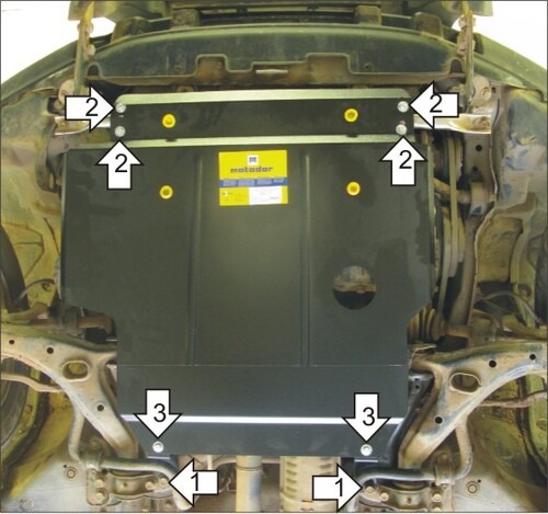 Защита Мотодор для картера, КПП Honda CR-V I 1995-2002