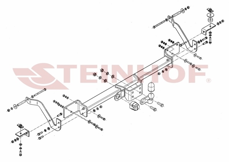 Фаркоп Steinhof для Citroen Jumper шасси, в т.ч. L4/XL 2006-2014, 2014- / FIAT Ducato шасси, в т.ч. L4/XL 2006-2014 / 2014- / Peugeot Boxer шасси, в т.ч. L4/XL 2006-2014 / 2014- Шар F