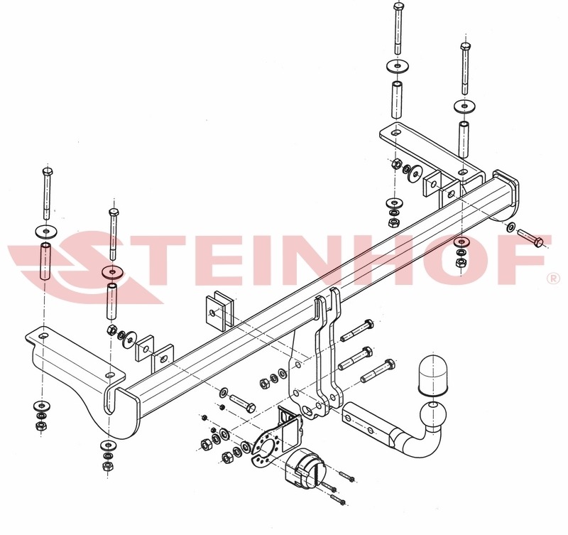 Фаркоп Steinhof для Honda HR-V 3/5 дверей GH (Mk.I) 2002-2006 шар А