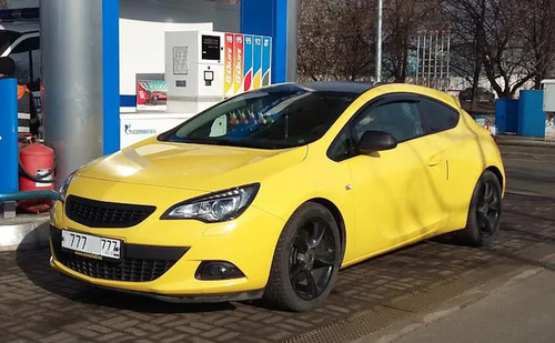 Дефлекторы SIM для окон Opel Astra J GTC 3-дв 2011-2015 (2 шт)