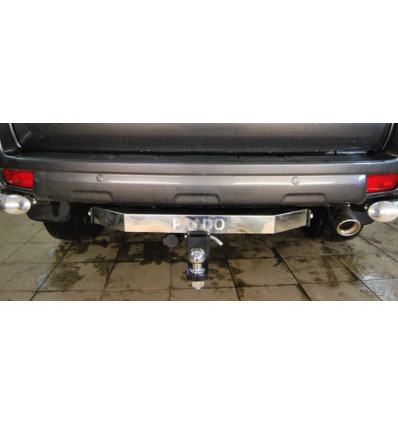Быстросъёмный фаркоп ТСС для Toyota Land Cruiser Prado 150 (Mk.IV) 2009-2023 с накладкой из нержавеющей стали с надписью Prado Шар Е фото 5