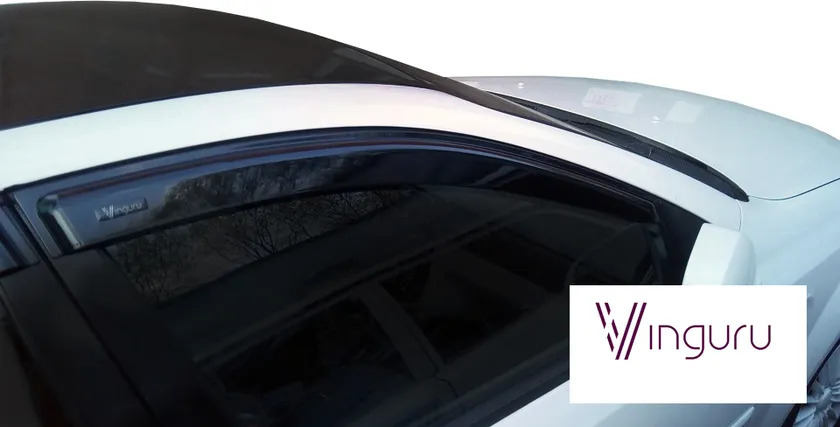 Дефлекторы Vinguru для окон Daewoo Gentra седан 2012-2015 фото 2