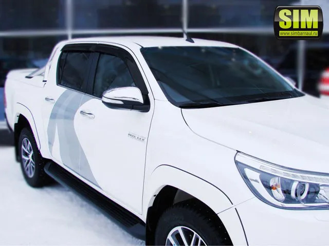 Дефлекторы SIM для окон Toyota Hilux VIII 2015-2022 фото 4