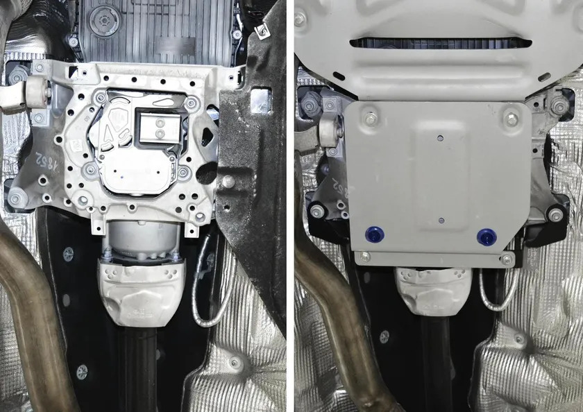 Защита алюминиевая Rival для РК Audi Q7 II 2015-2020 2020-2022 фото 3