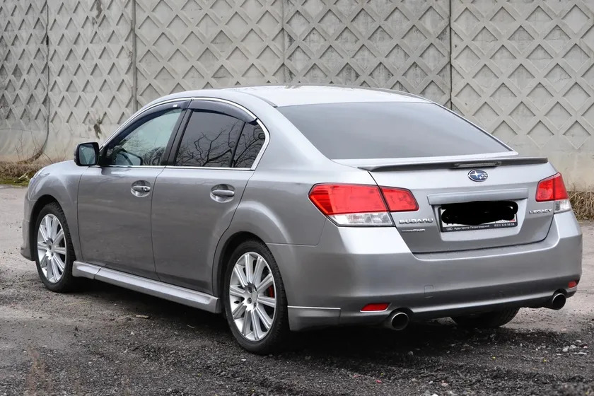 Дефлекторы V-Star для окон (с хром. молдингом) Subaru Legacy V седан 2009-2014 фото 3