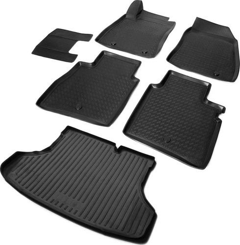 Комплект ковриков Rival для салона и багажника Nissan Sentra B17 седан 2014-2017