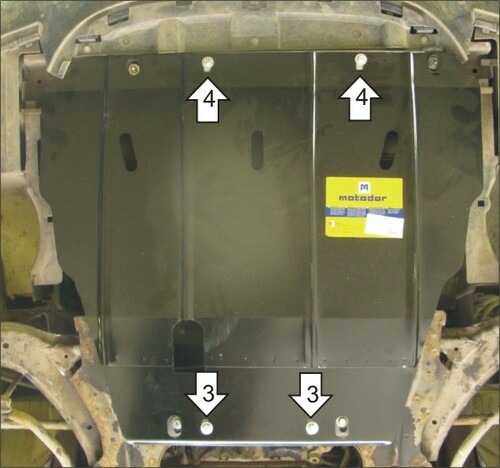 Защита Мотодор для картера, КПП Citroen Xsara Picasso 1999-2012