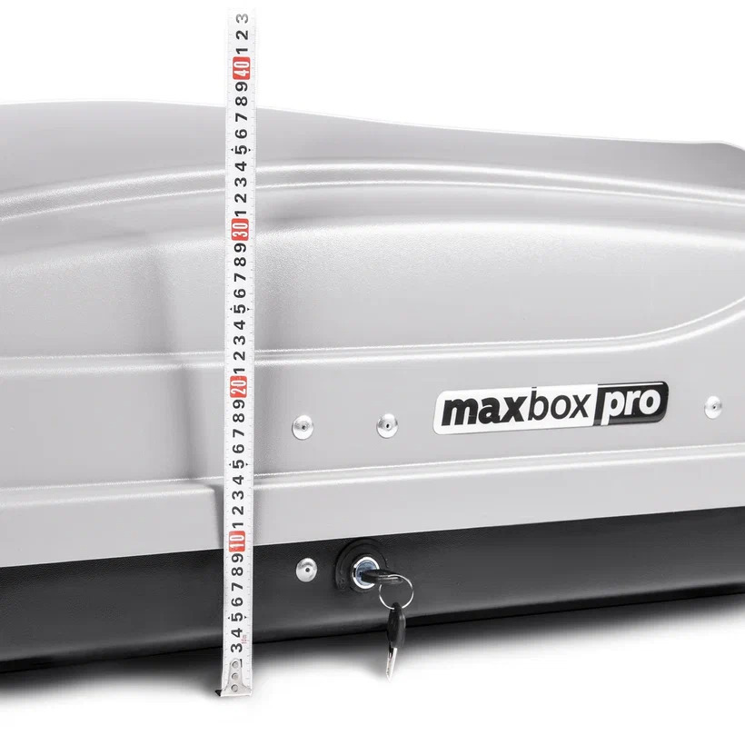 Бокс на крышу MaxBox PRO 430 серый матовый фото 8