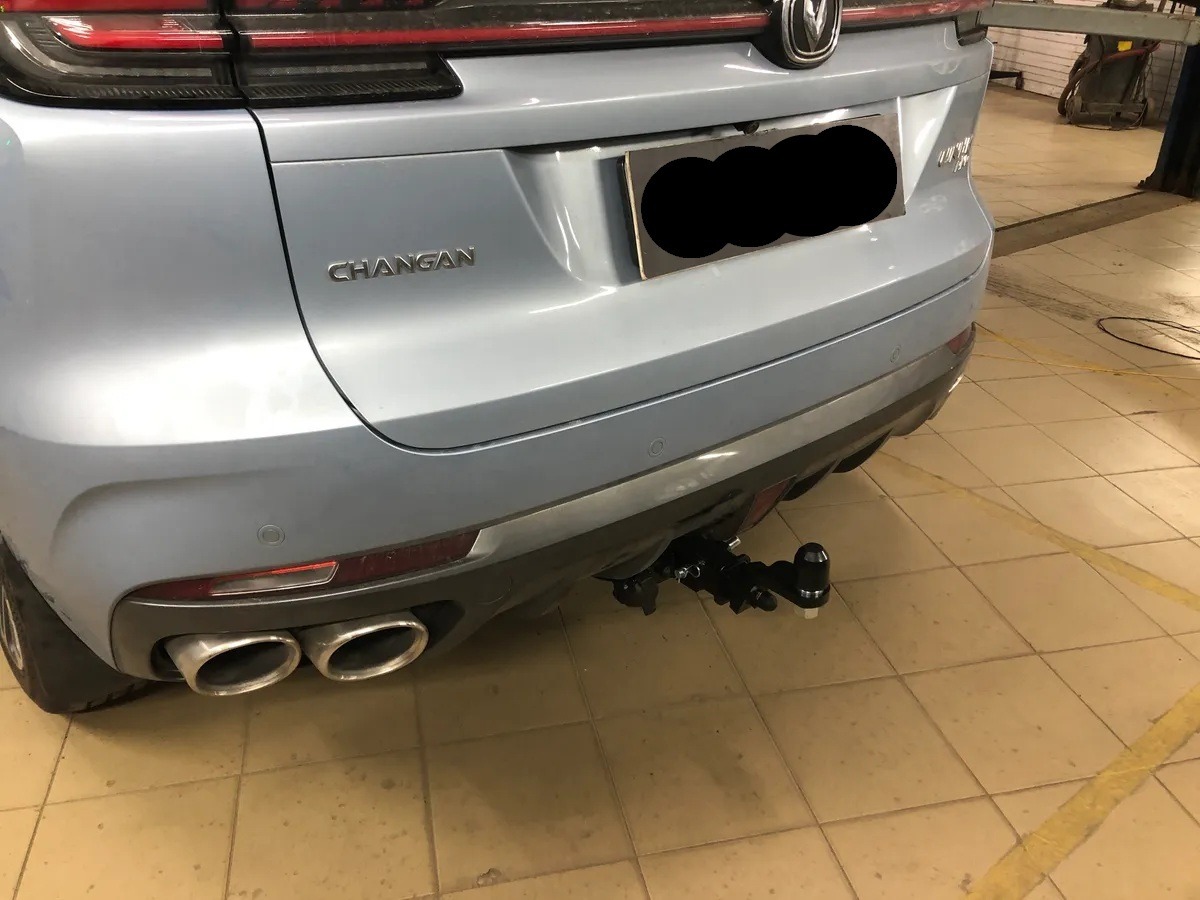 Быстросъёмный фаркоп TowRus для Changan UNI-K 2020- (авто для рынка РФ) Шар Е с антистуком фото 4