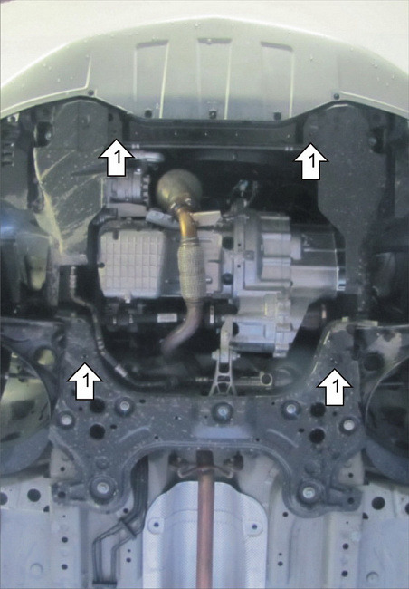 Защита Мотодор для двигателя, КПП Chevrolet Cobalt 2013-2022