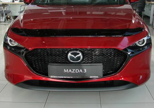 Дефлектор SIM для капота Mazda 3 IV хэтчбек 2019-2022 фото 2