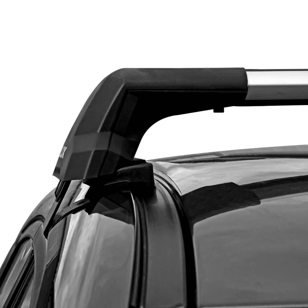 Багажник модельный на гладкую крышу LUX CITY БК5 крыловидные дуги чёрные фото 4