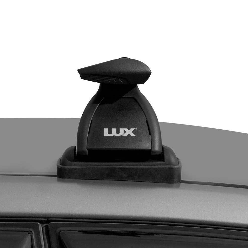 Багажник модельный в штатные места LUX БКШМ крыловидные дуги черные фото 4