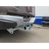 Оцинкованный фаркоп ZincaR для Mitsubishi L200 2007-2023 (Mk.IV/MK.V кроме Long),  / Fiat Fullback (Mk.I) 2016-2019 Шар F фото 2