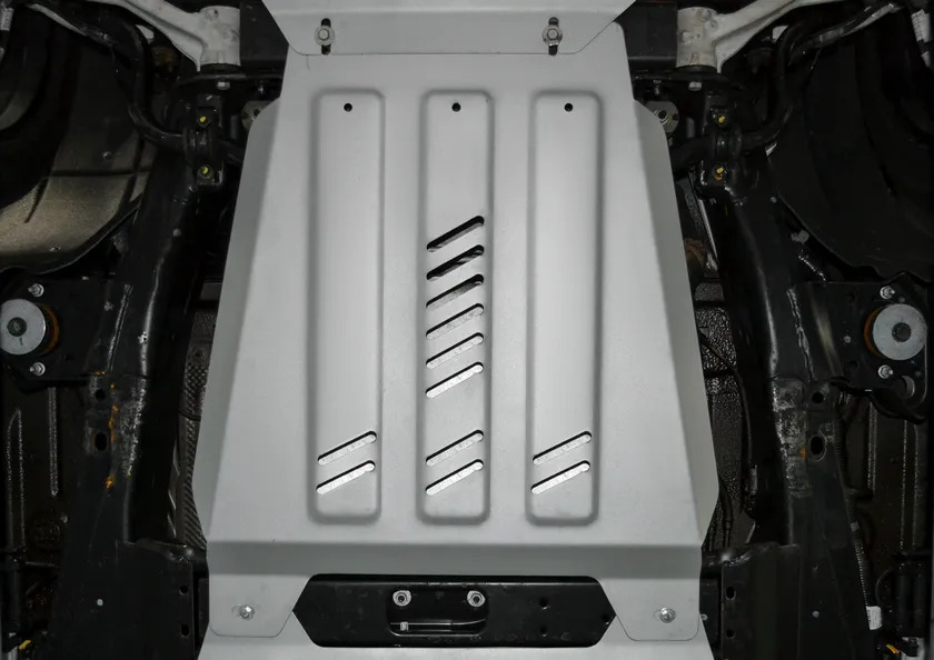 Защита алюминиевая Rival для КПП Cadillac Escalade IV 2014-2020 фото 2