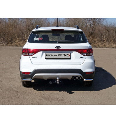 Быстросъёмный оцинкованный  фаркоп ТСС для Kia Rio X-Line (Mk.I) 2017-2020 / Kia Rio X (Mk.I) 2020-2022 /  Solaris KRX 2024- Шар Е фото 4