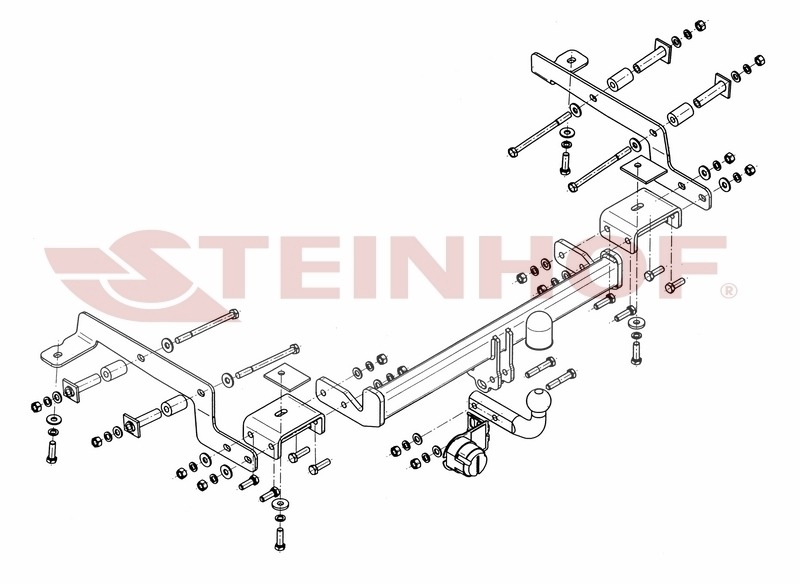 Фаркоп Steinhof для Nissan NV200 M20  (Mk.I) 2009- Шар А