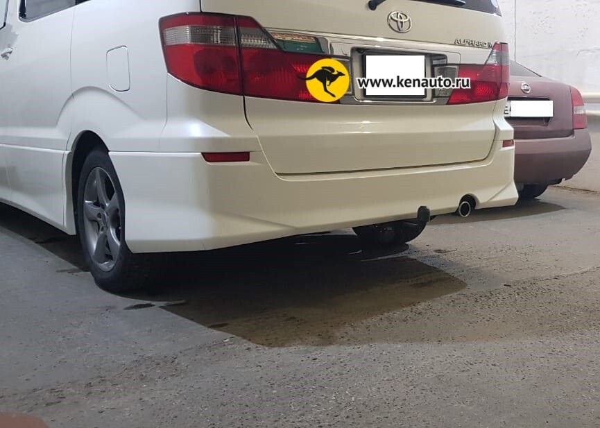 Фаркоп Halty для Toyota Alphard H10 (Mk.I) 2002-2008 Шар А фото 2