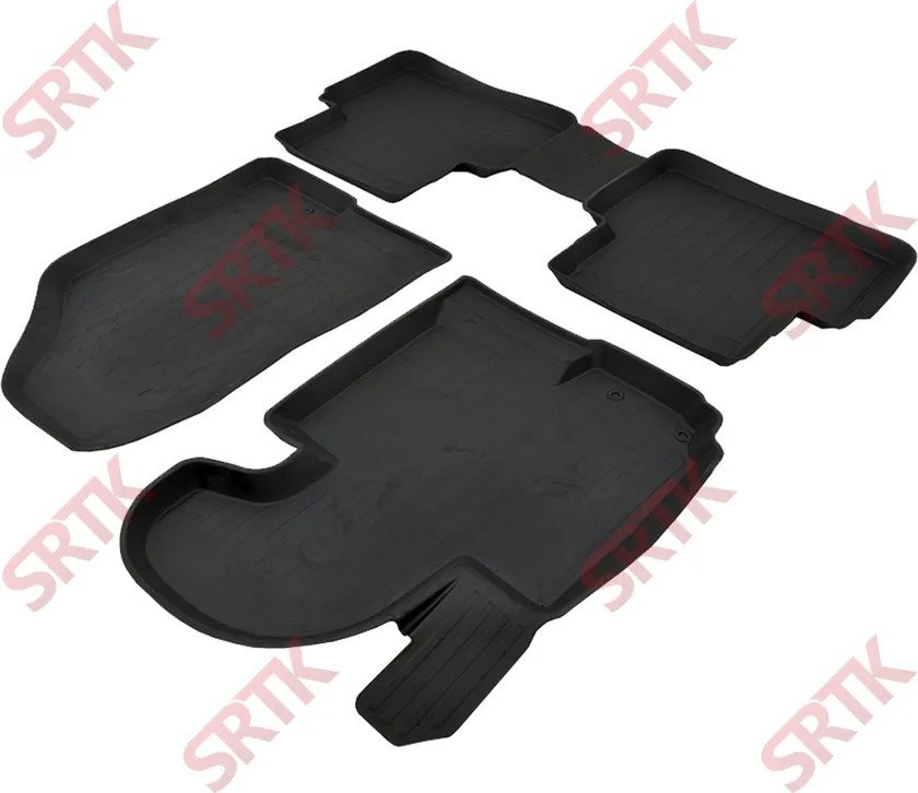 Коврик SRTK 3D PREMIUM для салона Kia Sportage III 2010-2016 Черный