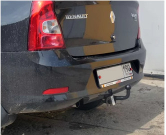Фаркоп АвтоСтандарт  с оцинк. шаром для Renault Sandero Stepway 2014-2022/ Renault Logan Stepway 2019-2022/ Renault Logan (Mk.I, II) 2004-2022, Renault Sandero 2014-2022 шар А фото 4