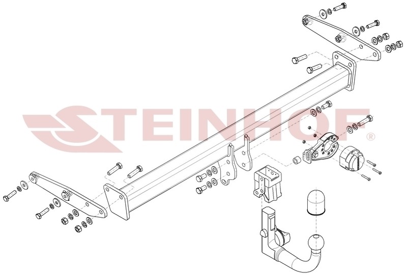 Фаркоп Steinhof для Volvo XC40 (Mk.I) (также R-Design) (также AdBlue) 2017- шар V