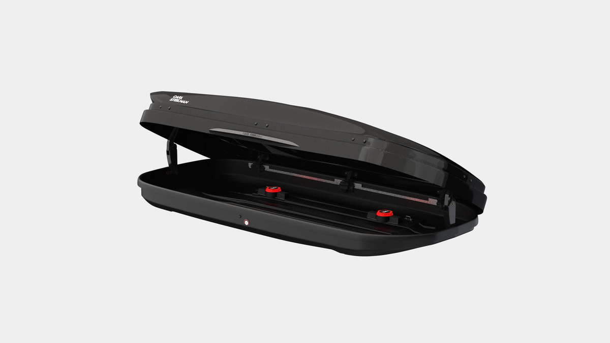 Бокс на крышу CARL STEELMAN Sport 330 черный карбон фото 3