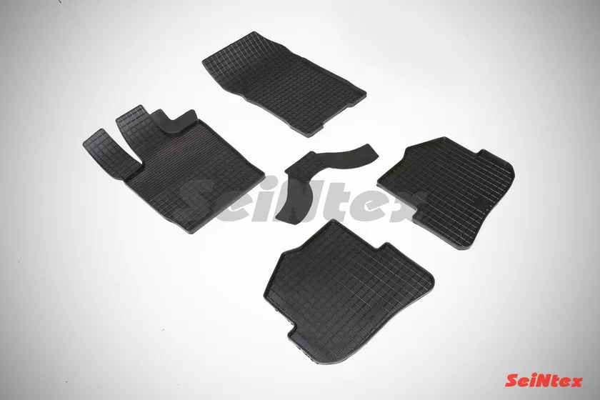 Коврики резиновые Seintex с узором сетка для салона Audi A1 2010-2022